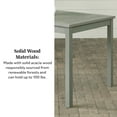 thumbnail image 3 of Acacia Wood Patio Simple Dining Table -Gray Wash, 3 of 15
