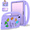 Purple, variant on Case for Samsung Galaxy Tab S10 Lite/ S10 FE/ S9 FE 5G 10.9"/ Tab S9 11 Inch Letter Pattern Portable Kids Shockproof Cover with S Pen Holder and Shoulder Strap