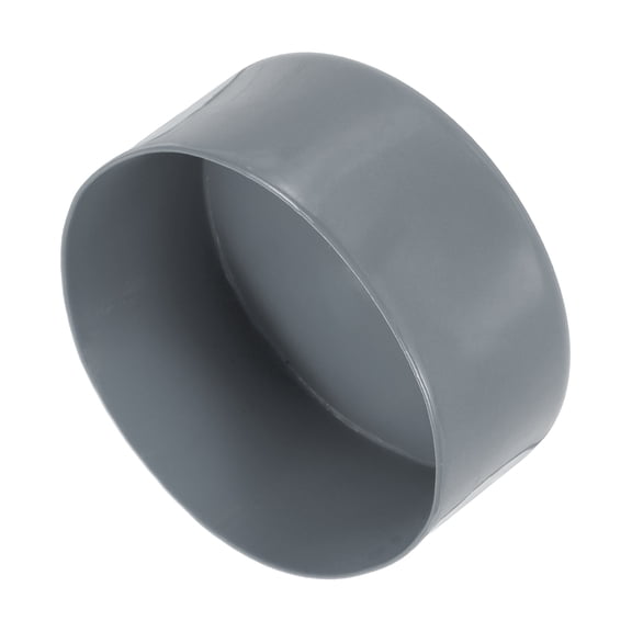 Uxcell 125mm (4 15/16") ID Rubber End Caps, Pipe & Fence Post Protectors Flexible End Caps for Industrial Pipes, Metal Tubing, Outdoor Fencing, Light Gray