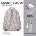 thumbnail image 5 of Hedgehog Love Pattern Backpack for School,Cute School Bag,Schoolbag with Adjustable Shoulder Straps & Padded Back,15.3"x11"x7.1"., 5 of 6