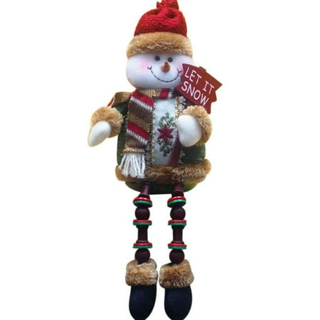 Sitting Snowman - Christmas Decorations Santa Claus Sitting Porcelain Snowman Christmas Ornamen B