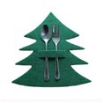 thumbnail image 3 of Kearding 4 unids/set árbol de Navidad vajilla bolsa de almacenamiento bolsa organizador de decoración tenedor cuchara bolsillo Festival fiesta banquete Kits de decoración para fiestas Verde Kearding HA068283-02B, 3 of 6