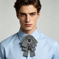 thumbnail image 4 of Aufmer Adjustable Strap Male Formal Bowtie Classic Solid Tone Design Comfortable Fit Structure For Groom Team Wedding Formal Dress Accessory Use, 4 of 6