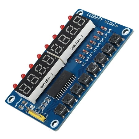 

8 Bit Led Module Scan Display And Button Scan Common Cathode Led Digital Tube 8 Leds Display Module For Other Microcontrollers For Connect Stc