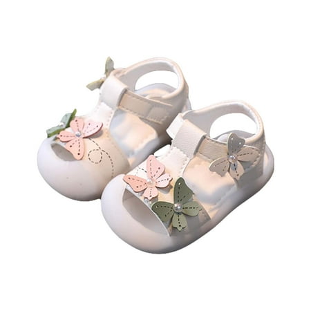 

ZRBYWB Toddler Baby Girl Shoes Breathable Shoe Dew Toe Shoe Bag Head Sandals Girl Sandals Baby Soft Shoe Covers Sandals For 0 To 3 Years Summer Shoes