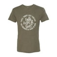 thumbnail image 2 of Wild Bobby, Faith Hope & Love Three Things That Last Forever Inspirational/Christian Men Premium Tri Blend Tee, Military Green, XX-Large, 2 of 6