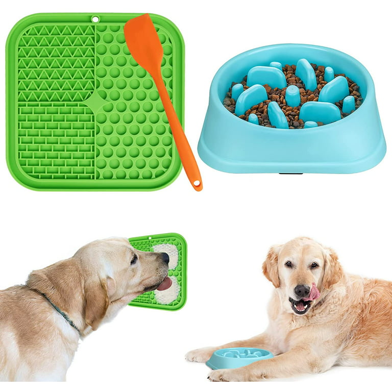 Slow Feeder Dog Bowls, Lick Mat for Dogs, 3 in 1 Set, Dog Ball, Teething  Chew Dog Treat Ball, Cat Slow Feeder