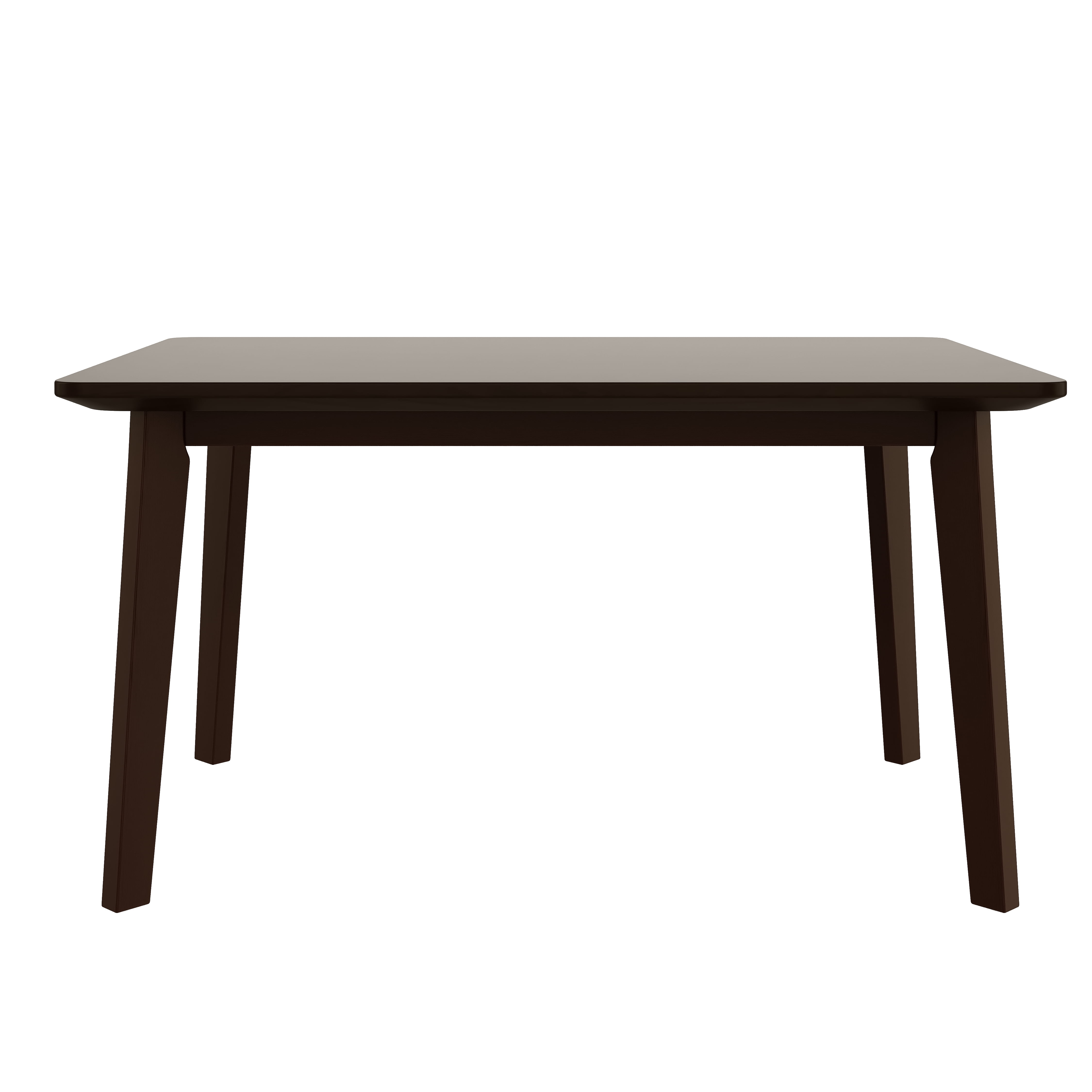 Euroco 47" Farmhouse Dining Table for 4,Wooden Rectangular Kitchen Table with Wood Frame for Dining Room,Kitchen Living Room,Espresso