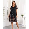 thumbnail image 5 of Ekouaer House Dresses for Women with Pockets Button Down Nightgowns Plus Size Moo Moos Mumu Dresses, 5 of 6