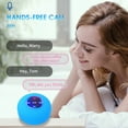 thumbnail image 5 of BT 5.0 Speaker IPX4 Waterproof Speaker with Suction Cup Shower Speaker with Built-in Mic Hands-free Call Ambient Light, White, 5 of 8