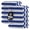 Blue, variant on Highly Absorbent Cabana Stripe Large Beach Towels, 100% Cotton, Fast-Drying and Durable, 33x70 Inches, 2 Dozen