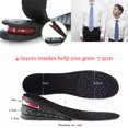 thumbnail image 3 of Up Height Increase Elevator Shoes Insole Lift Heels Inserts Shoes Men Women, 3 of 9