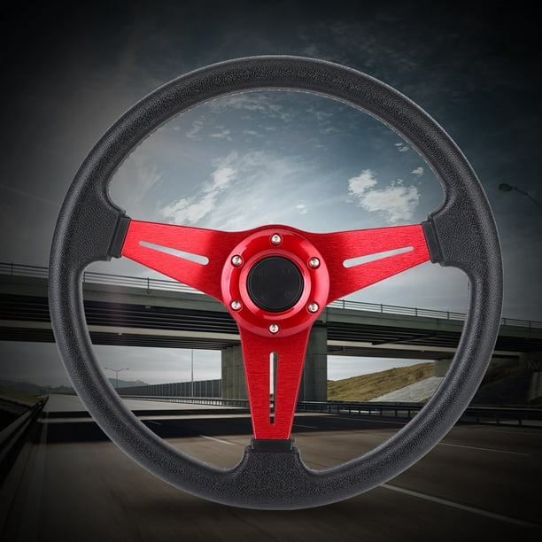 Volante De Carreras Universal De 14 Pulgadas, Volante De Carreras A La Deriva, Accesorio Modificado Para Volante Deportivo De Coche