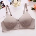thumbnail image 7 of Front Closure Bras for Womens Bras Front Snaps Seniors Snap Front Bra Older Women Comfort Everyday Bras (Coffee), 7 of 7