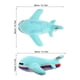 thumbnail image 2 of FELTECHELECTR Peluche de avión de dibujos animados de 40 cm con forma de almohada, adorable muñeco de peluche para niños, color verde, 2 of 7