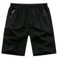 thumbnail image 1 of Puntoco Pantalones Cortos Cargo Ligeros Y Transpirables Para La Playa Al Aire Libre, Informales, Diarios, Para Hombre, Negro Xxxxxxl, 1 of 6