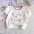 thumbnail image 2 of NAISIBABY Kids Girls T-Shirt 6T, Round Neck Short Sleeve Cotton Summer Cute Graphic Casual Tees (6M-8T), 2 of 5