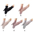thumbnail image 2 of Guardurnaity Guantes de protección solar Estilo de encaje Seda de hielo Fino Transpirable Mujeres elegantes Mitones Disfraces Suministros para Type3 NO3, 2 of 6
