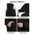 thumbnail image 5 of Wantdo Men's Recycled Winter Coat Warm Quilted Winter Jacket Recycled Puffer Jacket with Removable Hood Black L, 5 of 9