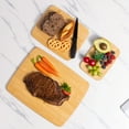 thumbnail image 2 of Mainstays 3-Piece Bamboo Cutting Board Set, 14" x 11"(L), 10" x 8" (M), 8" x 5.5" (S), 100% Natural Bamboo Color, 2 of 8