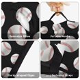 thumbnail image 6 of Baseballs Piles Black Pattern Teens Toddler Nap Mat with Pillow, Sleeping Mat Bag for Preschool Daycare 50"x20", 6 of 6