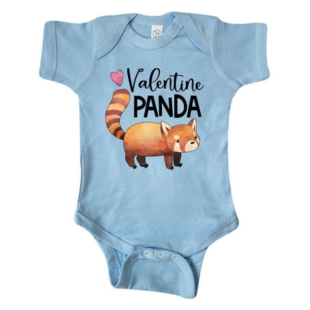 

Inktastic Valentine Panda Cute Red Panda Gift Baby Boy or Baby Girl Bodysuit