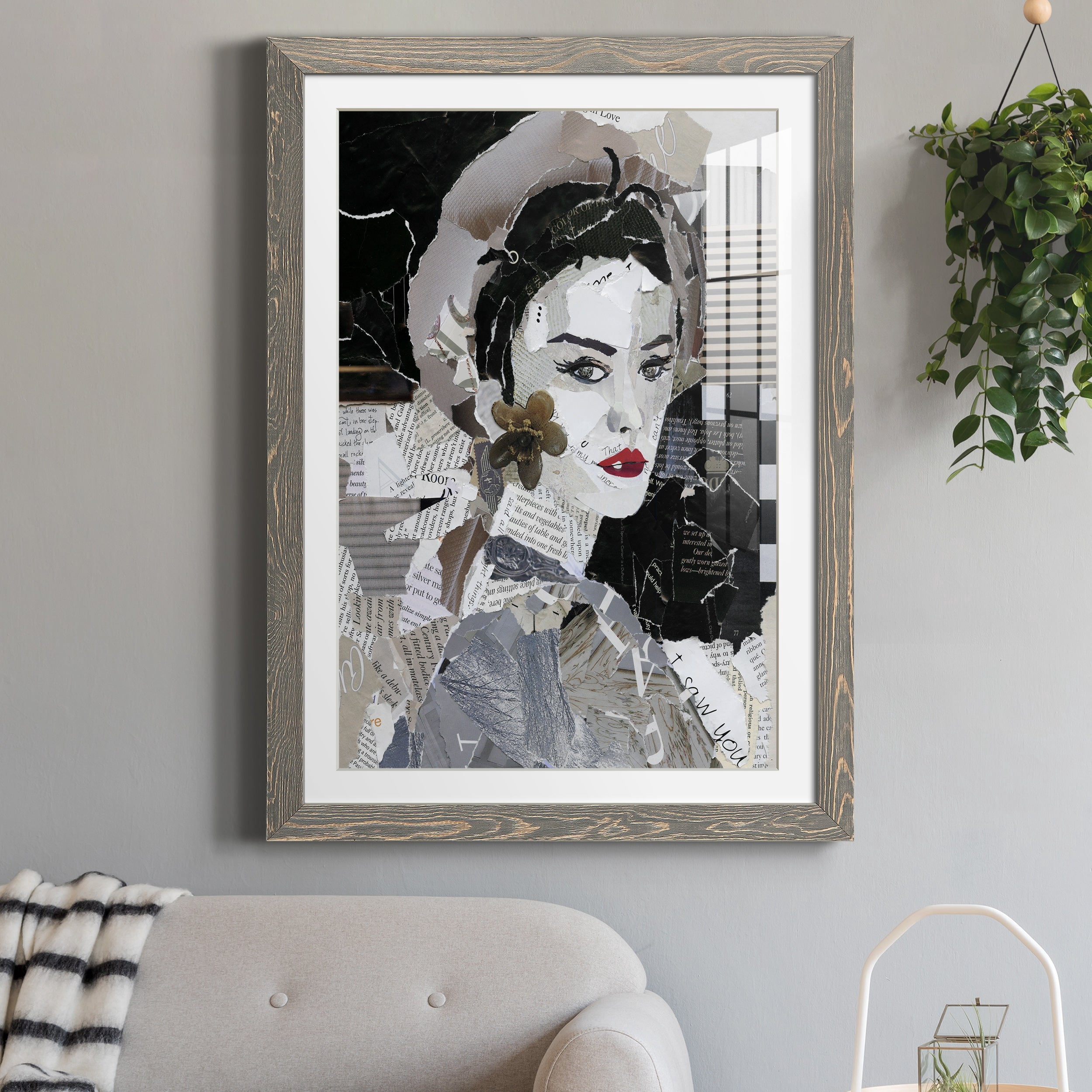 Runway Pause - Premium Framed Print - Distressed Barnwood Frame - Ready to Hang