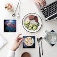 thumbnail image 1 of POGLIP Starry Sky Cosmic Galaxy Set of 6 Coaster for Drinks, Absorbent Ceramic Stone Coasters Cup Mat with Cork Base for Home Kitchen Room Coffee Table Bar Decor, 1 of 4