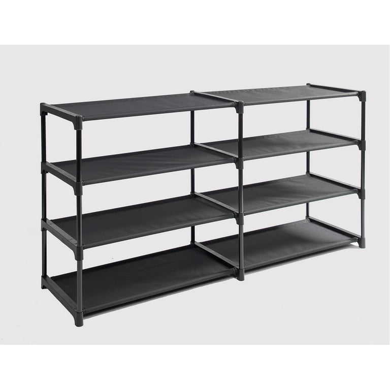4-Tier Metal Shoe Rack Graphite, 30 x 11-7/8 x 27-7/8 H | The Container Store
