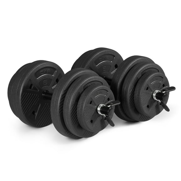 CAP Barbell 50 lb Adjustable Vinyl Dumbbell Set