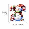 thumbnail image 1 of Acrylic 2D Christmas Cute Snowman Letter Hanging Decoration, Customizable Ornament with Ribbon Options for Tree or Gift, High-Resolution Print for Personalized Holiday Keepsake, 1 of 9