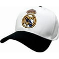 thumbnail image 2 of Real Madrid Adjustable Hat, White/Black, Licensed, 2 of 4