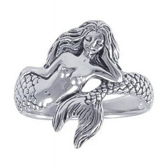 Mermaid Wrap 925 Sterling Silver Ring Fine Creative Sea Jewelry Ocean Beach