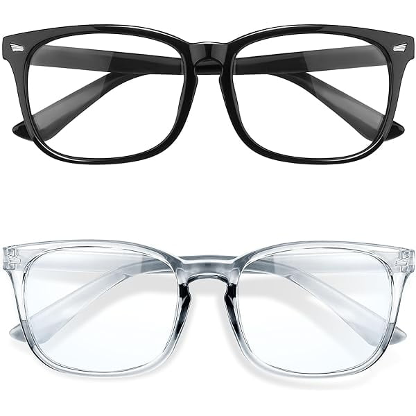 wonima44 Blue Light Glasses 2 Pack Blue Light Blocking Glasses Blue-Light Glasses for Computer Eye Strain Blue Blockers Glasses