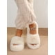 thumbnail image 3 of Women's Fashionable Plush Indoor Solid Color House Slippers, Keep Warm, 3 of 4