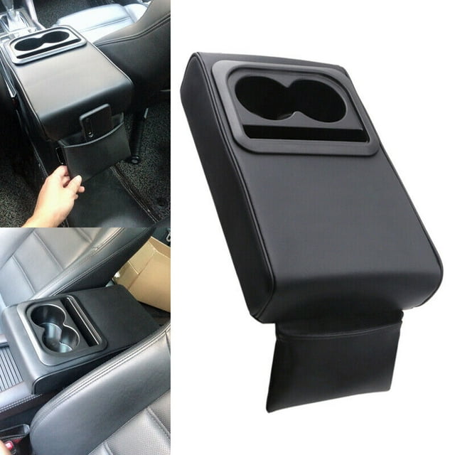 Almohadilla de cojín para reposabrazos de automóvil de 1 pieza con soporte de codo elevado, trasero para portavasos SEAT, EE. UU.