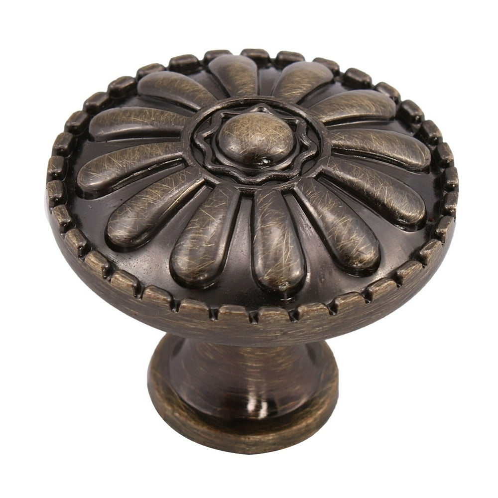 Zinc Alloy Knobs 31mm Metal Round Wardrobe Dresser Knobs Pull Handle