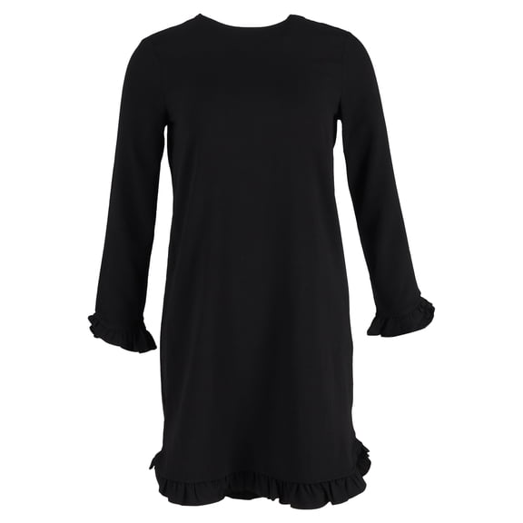 Pre-Owned Ganni Crepe Mini Dress in Black Polyester