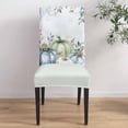 thumbnail image 4 of Dining Chair Covers Set of 6,Thanksgiving Colorful Pumpkin Universal Stretch Kitchen Seat Covers Parsons Chair Protector Slipcover for Home Restaurant Party Decor,Autumn Leaf Flower Rustic Wood, 4 of 6