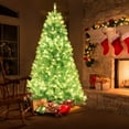 thumbnail image 4 of Costway 7 FT Artificial Xmas Tree with 1040 Branch Tips 380 Warm White LED Lights, 4 of 10