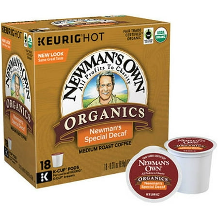 Newman's Own Special Decaf K-Cup Coffee, 18 count