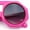 Pink - Smoke, variant on Circle Lens Victorian Octagon Flat Top Geometric Thick Plastic Sunglasses All Black