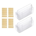 thumbnail image 4 of Tarjetero transparente,Tarjetero transparente con cinta adhesiva,Bolsas para bálsamo labial en forma de cúpula Porta barra de labios,Tarjetero transparente rectangular resistente al, 4 of 8