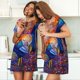 thumbnail image 4 of Easygdp Rooster Oil Painting Camisón de manga corta para mujer, informal, estampado, 4 of 6