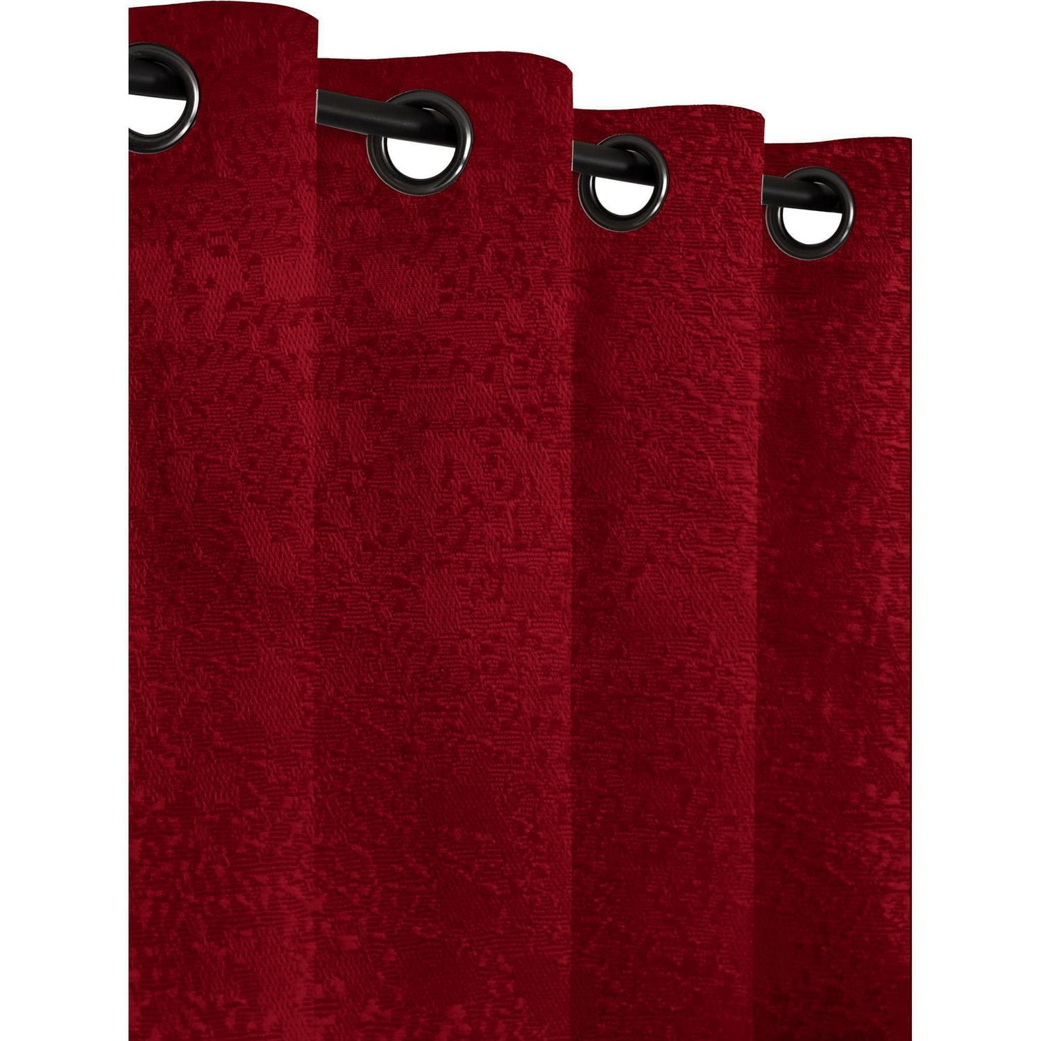 Safdie & Co. Curtain Jaquard 2PK 84L Blackout Red
