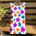 thumbnail image 5 of Clearance Staron Womens Summer Tops Loose Fit Flowy Shirts Trendy Sleeveless Round Neck Tank Tops Boho Floral Basic Spring Summer Casual Soft Blouses, 5 of 5