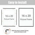 thumbnail image 2 of KAIWIN 3 Pack Poster Frames 16x20 Plastic Picture Frame for Horizontal and Vertical Wall Mounting,Black, 2 of 6