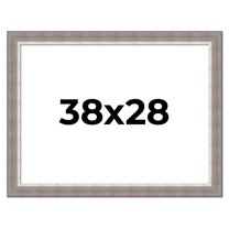 38x28 Frame Grey Real Wood Picture Frame Width 2.75 Inches | Interior Frame Depth 0.5 Inches |