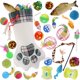 thumbnail image 1 of Calcetín navideño QBSM Cat con 26 juguetes Plaid Paw para mascotas, 1 of 7