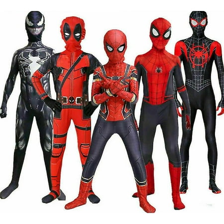 Spiderman Super Kids Hero Boys Venom Costume_Panther_110cm( jeepmog ...